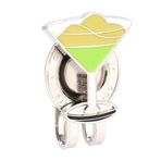 Golfçüler Için Kolay Için mıknatıslı dayanıklı Metal bilyalı Işaretçi şapka Klipsi, Klips Marker Aksesuar fanları - Metal, Renk Seçenekleri 1#, 2#, 3# (Limon Şarap Camı)