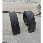 Gölge Metal Tokalı Siyah Renk Kolon(Bez) 2 Adet Kemer - 100 cm - 000-Siyah