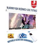 Gölge Stor En250cm Boy190cm Projeksiyon Perdesi Motorlu Yeni Akıllı Kumaş Blackout-Işık Geçirmez 4K 8K HD - 250X200