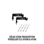 GÖLGE STOR PROJEKSİYON PERDESİ İÇİN DUVAR VE TAVANA UYUMLU ÖZEL AYAK