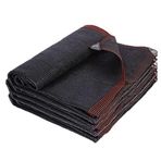 Gölgelik Ağı 2x3/2x4/3x3/3x5/4x6/5x8 m, Siyah, 5 Pinli, Bitkiler/Çiçekler/Dış Mekan Balkonları için Güneş Koruması, Gölgelik Yelken, Stor Perde, Siyah - 10 x 15 m (38 x 49,2 ft)