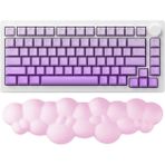 Golite Bulut Şekilli Klavye Bilek Destek - Toz Pembe Memory Foam Malzeme ile Ergonomik Konfor