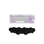 GoLite Bulut Şekilli Siyah Klavye Bilek Desteği Ergonomik & Konforlu Memory Foam Kaymaz Taban Bilek Yastığı