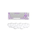 GoLite Bulut Şekilli Siyah Klavye Bilek Desteği Ergonomik & Konforlu Memory Foam Kaymaz Taban Bilek Yastığı
