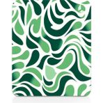 GoLite Classic - 22x18 Leaf Gaming Oyuncu Mouse Pad Kaymaz Taban Büyük Klavye Fare Altlığı Mousepad - Yeşil - Beyaz