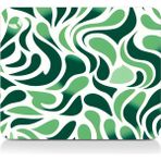 GoLite Classic - 27x23 Leaf Gaming Oyuncu Mouse Pad Kaymaz Taban Büyük Klavye Fare Altlığı Mousepad - Yeşil - Beyaz