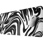 GoLite Classic - 70x30 Inkstorm Gaming Oyuncu Mouse Pad Kaymaz Taban Büyük Klavye Fare Altlığı Mousepad - Siyah - Beyaz