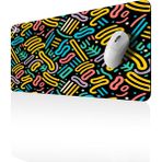 GoLite Classic - 70x30 Retro Gaming Oyuncu Mouse Pad Kaymaz Taban Büyük Klavye Fare Altlığı Mousepad - Renkli