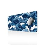 GoLite Classic - 70x30 Wave - Gaming Oyuncu Mouse Pad Kaymaz Taban Büyük Ped Klavye Fare Altlığı Mousepad