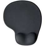 GoLite Ergonomik Bilek Destekli Mouse Pad – Kaymaz Taban, Yumuşak ve Konforlu Bilek Desteği, Uzun Süreli Kullanım için Rahat Fare Altlığı, Siyah