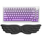 GoLite Kanat Şekilli Klavye Bilek Desteği Ergonomik Konforlu Memory Foam Kaymaz Taban Bilek Yastığı (Siyah)
