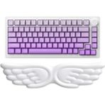 Golite Melek Kanat Şekilli Klavye Bilek Destek Beyaz Memory Foam Malzeme ile Ergonomik Tasarım