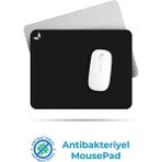 GoLite Siyah Gaming ve Ofis Mouse Pad 22X18CM Bakterileri Önleyici Mousepad Oyuncu Uzun ve Büyük Boy Fare Altlığı