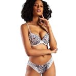 Golshan 171-060 Ggoldy Heavy Push Up Gri Leopar Sütyen