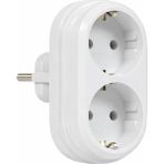 Golyat Fiş, Ikili Topraklı Duvar Tipi Priz Çoklayıcı Fiş, 16A 250 Volt, Max 3600 Watt (Beyaz)