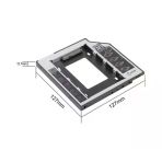 Gomax 12.7 Mm Hdd Caddy Laptop Dvd To Ssd Kutu