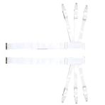 Gömlek Kırışıklık ve kaymaz sabitleme klipsi, Elastik Yüksek elastik bacak Halkası, Kaymaz Jartiyer, Giyim Dekorasyon Aksesuarları,, Yfs-h Beyaz, Tek Beden