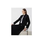 Gomlek Yaka Crop Kadin Tuvit Ceket - S5JH43Z8 - Siyah - 36
