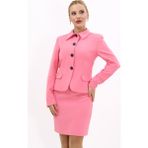 Gömlek Yaka Klasik Ceket-Pembe - 36