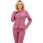 Gömlek Yaka Klasik Ceket-Rose - 38