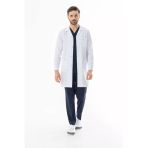 Gömlek Yaka Uzun Boy Erkek Doktor Önlüğü Alpaka Kumaş Beyaz (Beo102)