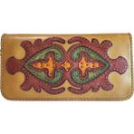 Gön El Yapımı (HANDMADE) Çok Bölmeli Hakiki Deri Kadın Cüzdan Isfahan 40020
