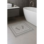 Gön Ev ve Otel Tekstili 2'li Banyo ve Lavabo Paspas Seti – 50X70 cm | Su Emici, Hızlı Kuruyan, Modern Tasarım - Gri
