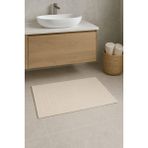Gön Ev ve Otel Tekstili 2'li Banyo ve Lavabo Paspas Seti – 50X70 cm | Su Emici, Hızlı Kuruyan, Modern Tasarım - Krem