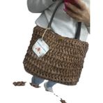 Gonca Concept Kadın El Örgüsü Rafya Ip Omuz Çantası - 42 X 25 - Venge
