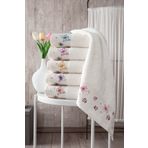 GONCA TEKSTİL Inci 3d 6'lı 50x90 El Ve Yüz Havlusu