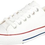 Gönderir 35222 Beyaz Keten Bağcıklı Keten Günlük Spor Düz Taban Sneaker