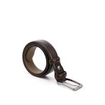 GÖNDERİR Erkek Hakiki Deri 3,5 Cm Klasik Kemer DDMK32413451 Kahve Antik