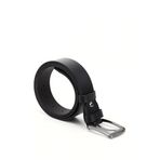 GÖNDERİR Erkek Hakiki Deri 4 Cm Kot Kemeri DDMK32413425 Siyah