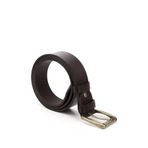 GÖNDERİR Erkek Hakiki Deri 4,5 Cm Kot Kemeri DDMK32413651 Kahve Antik