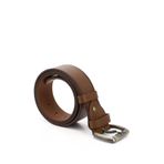 GÖNDERİR Erkek Hakiki Deri 4,5 Cm Kot Kemeri DDMK32413651 Taba Antik