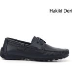 Gönderi(r) Erkek Lacivert Rok Hakiki Deri Bağcıklı Ayakkabı
