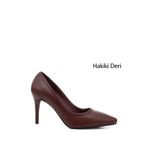 Gönderi(r) Kadın Bordo Sivri Burun İnce Topuklu Hakiki Deri Stiletto