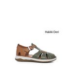 GÖNDERİ(R) Kadın Dolgu Topuk Hakiki Deri Sandalet