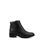 GÖNDERİR Kadın Fermuarlı Kalın Topuklu Hakiki Deri Bot GKZB13450415