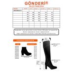 GÖNDERİ(R) Kadın Kahve Süet Sivri Burun İnce Topuklu Çizme