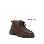 GÖNDERİ(R) Kadın Kahverengi Bağcıklı Hakiki Deri Comfort Bot