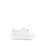GÖNDERİR Kadın Lastik Bağcıklı Comfort Dolgu Taban Hakiki Deri Sneaker DDZA73845190