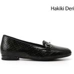 Gönderi(r) Kadın Yeşil Yılan Tokalı Hakiki Deri Babet