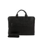 GÖNDERİR Unisex Hakiki Deri Notebook Ve Evrak Çantası DDUW801B2625 Siyah
