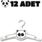 Gondol Bebek Pandali Çocuk Elbise Askısı Beyaz 12 Adet G228p Beyaz