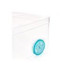 Gondol Roll-In Tekerlekli Buzdolabı Düzenleyici - Şeffaf - 10X31 cm