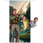 Gone Fishing Parti Süslemeleri Balıkçı Fotoğraf Kapı Afiş Balıkçılık Fotoğraf Kabini Sahne, Büyük Fotoğraf Arka Planı Asılı Çocuklar Erkek Kızlar için Balıkçı Balıkçılık Turnuvası Doğum Günü Partisi