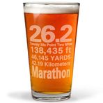 Gone For a Run 26,2 Matematik Miles Oyma Bira Bira Bardağı 473,5 ml.