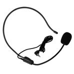 Gonetre Mini 3.5mm Kafa Monteli Kablolu Mikrofon Kondenser MIC Için Ses Amplifikatör Hoparlör 19 * 17 * 2 CM Elektronik ürünler