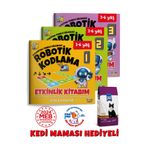 Gong Okul Öncesi Robotik Kodlama Çocuk Kitap Seti 3-6 Yaş (3 KİTAP) Meb Uyumlu Pedagog Onaylı